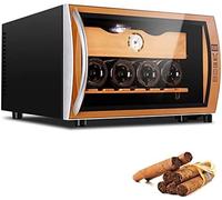 HGJHJJHK Cigar Humidors, Humidor Cigar Box Intelligent Temperature Control Electric Humidors For Cigars With Touch Screen Spanish Cedar Wood Shelves,D