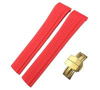 HGJHJJHK Colorful Fluorous Rubber WatchBands For Patek Philippe 5164A 5167A AQUANAUT Series Butterfly Buckle 21mm Silicone Watch Strap