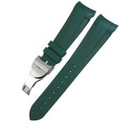 HGJHJJHK Curved End Rubber Watchband 22mm 20mm For Tudor Black Bay 41mm Pelagos 42mm 1958 Blue Sports Watch Strap