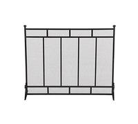 HGJHJJHK Fireplace Screen Fireplace Screen Vertical Grid Decorative Iron Mesh Fireplace Screen Assembly Large Solid Fireplace Cover Spark Guard Cover (1) small gift