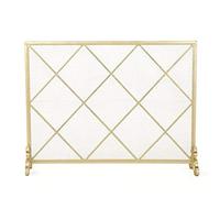 HGJHJJHK Fireplace Screen Wrought Iron Large Screen Fireplace Screen Iron Art Fireplace Partition Screen Fence Fireproof and Anti-scald Fireplace Screen, 39" W X 30.3" H X 8.7" Sp small gift