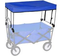 HGJHJJHK Folding Wagon Folding Outdoor Hand Push Portable Trolley Cart Accessories,wagon Shade Attachment Universal - Awning Canopy,shopping/camping, Blue