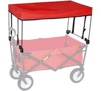 HGJHJJHK Folding Wagon Folding Outdoor Hand Push Portable Trolley Cart Accessories,wagon Shade Attachment Universal - Awning Canopy,shopping/camping, Red