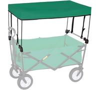 HGJHJJHK Folding Wagon Folding Outdoor Hand Push Portable Trolley Cart Accessories,wagon Shade Attachment Universal - Awning Canopy,shopping/camping, Green