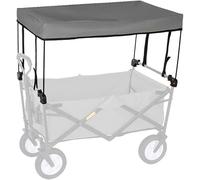 HGJHJJHK Folding Wagon Shade Attachment - Universal Awning Canopy For Shopping/camping - Portable Trolley Cart Accessories, Hand Push Outdoor Trolley, Grey