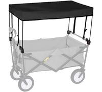 HGJHJJHK Folding Wagon Shade Attachment - Universal Awning Canopy For Shopping/camping - Portable Trolley Cart Accessories, Hand Push Outdoor Trolley, Black