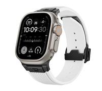 HGJHJJHK For Band Ultra 2 49mm 46mm 45mm 44mm Rubber Strap Series 10 9 8 7 6 5 4 3 2 1 SE With Metal Connector