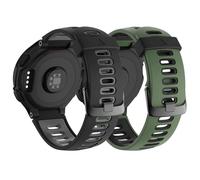 HGJHJJHK For Forerunner 630 Watch Bands Black Buckle Sport Silicone Watch Strap Replacement for Forerunner 230/220/235/620/630/735XT and Approach S20/S5/S6 Smart watch band