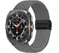 HGJHJJHK For Samsung Galaxy Watch Ultra Strap 47mm Accessories Magnetic Nylon Braided sport Bracelet Correa For Galaxy Watch 7 Ultra WatchBands
