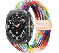 HGJHJJHK For Samsung Galaxy Watch Ultra Strap 47mm Accessories Magnetic Nylon Braided sport Bracelet Correa For Galaxy Watch 7 Ultra WatchBands