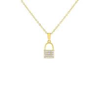 HGJHJJHK Girl necklace wind lock full drilled pave necklace for women chain Made in China Decorations