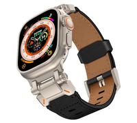 HGJHJJHK Italian Cowhide Strap For Ultra 49mm 46mm 45mm 42 44mm Luxury Men Band For IWatch Se 6 5 4 Series 10 9 8 7 Ultra 2 Bracelet Watchbands