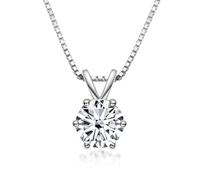 HGJHJJHK Jewelry Accessories 1ct Green/Yellow/Blue Moissanite Diamond Necklaces for Women, D Color Round Cut Diamond Necklaces, Pendant Necklaces, Jewelry s Decorations