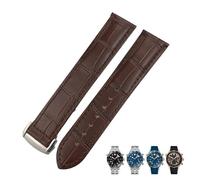 HGJHJJHK Leather Watchband 18mm 19MM 20mm 22mm For Omega Seamaster 300 De Ville AT150 Moonswatch Speedmaster Watch Strap