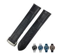 HGJHJJHK Leather Watchband 18mm 19MM 20mm 22mm For Omega Seamaster 300 De Ville AT150 Moonswatch Speedmaster Watch Strap