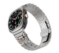 HGJHJJHK Luxury Stainless Steel Strap for Samsung Galaxy Watch Ultra 47mm Metal No Gaps Connector Band for GALAXY WATCH 47 ULTRA Bracelet