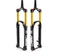 HGJHJJHK MTB Fork 27.5 29 Inch MTB Suspension Fork Travel 170mm 1-1/2 Tapered Tube Mountain Bike Forks Manual Lockout Disc Brake,Black,29''