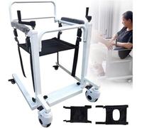 HGJHJJHK Patient Lift Wheel for Home Portable Car Lift Bedside Commode Transport Adjustable in Height and Width Lift Shower Manual for Disabled People,A
