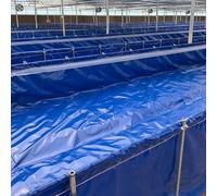 HGJHJJHK Pond Liner For Koi And Fish Pools Fountains And Streams, Heavy Duty Flexible Fish Pond Bed Liners Foldable Durable Impermeable Film, Blue, 4x1x1m