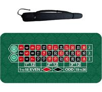 HGJHJJHK Roulette Table Felt Convenient Space-saving 180x90cm Casino Gambling Tabletop Mat Thickness 2mm Deluxe Playing Mat For Casino Night, Double