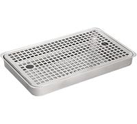 HGJHJJHK Stainless Steel Beer Drip Tray, Drip Trays Without Drain for Home Kitchens, Restaurants, Bar Pub - Rectangular Counter Top Beer Drip Tray,30CM