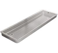 HGJHJJHK Stainless Steel Beer Drip Tray, Drip Trays Without Drain for Home Kitchens, Restaurants, Bar Pub - Rectangular Counter Top Beer Drip Tray,60CM