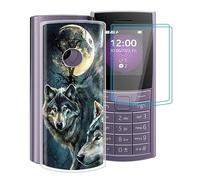 HGJTF Case for Nokia 110 4G 2023 (1.8 inches) with 2 Screen Protectors, Clear TPU Bumper Mobile Phone Case Soft Silicone Shockproof Protective Case for Nokia 110 4G 2023 - Accompany