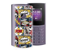 HGJTF Shockproof Case for Nokia 110 4G 2023 (1.8 inches), Transparent Mobile Phone Case, Soft TPU Bumper Case, Ultra Thin Silicone Protective Case for Nokia 110 4G 2023 - Wonder