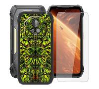 HGJTFANY Case for Blackview Xplore 2 (6.73"), with [1 X Tempered Glass Screen Protector], Soft Silicone Protective Shell, Shockproof Bumper Black Phone Case for Blackview Xplore 2 - Green Goblin