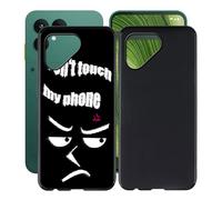 HGJTFANY Case for Fairphone Gen 6 (6.31"), 2 pieces Ultra-Thin TPU Bumper Cover, 360° Drop Protection Shell Shockproof Soft Silicone Phone Case for Fairphone Gen 6 - Don’t touch phone