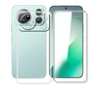 HGJTFANY Case for Honor Magic9 Super with 4 X Screen Protector,Clear | 6.81 in Case, Silicone Material, comes with 4 pcs 9H Tempered Glass, Shockproof, Anti-scratch for Honor Magic9 Super