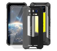 HGJTFANY Case for Oukitel WP100 Plus| Screen Protector x 3| Black
