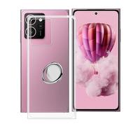 HGJTFANY Clear Case for HMD Skyline (6.55"), with 360° Rotating Ring Stand, Ultra-Thin Shockproof Shell, Soft TPU Bumper Protective Cover for HMD Skyline