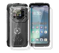 HGJTFANY Phone Case for Blackview Rock 1 (6.56") with [2 X Tempered Glass Screen Protector], Soft Silicone Shockproof Cover Ultra-thin Clear TPU Bumper Case for Blackview Rock 1 - Clear