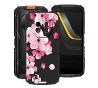 HGJTFANY Phone Case for Doogee Fire 3 Pro (5.50"), TPU Shockproof Bumper Case, 360° Drop Protection Shell Ultra-Thin Soft Silicone Cover for Doogee Fire 3 Pro - Peach Blossom