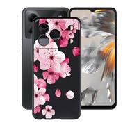 HGJTFANY Phone Case for Doogee Note 56 Pro (6.56"), TPU Shockproof Bumper Case, 360° Drop Protection Shell Ultra-Thin Soft Silicone Cover for Doogee Note 56 Pro - Peach Blossom