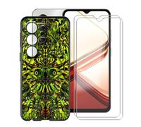 HGJTFANY Phone Case for Doogee Note 56X Pro (6.56") with [2 x Tempered Glass Protective Film], Black Shockproof Bumper Cover Ultra-thin Soft Silicone Case for Doogee Note 56X Pro - Green Goblin