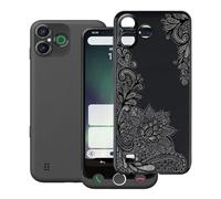 HGJTFANY Phone Case for Doro Aurora A30 (6.10"), TPU Shockproof Bumper Case, 360° Drop Protection Shell Ultra-Thin Soft Silicone Cover for Doro Aurora A30 - Black Rose