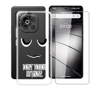 HGJTFANY Phone Case for Gigaset GS6 Pro (6.67") with 1 X Tempered Glass Screen Protector, Ultra-thin Shockproof Cover, Clear (Anti-yellow) Soft TPU Shell for Gigaset GS6 Pro Case - DUO6