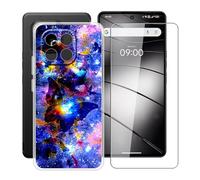 HGJTFANY Phone Case for Gigaset GS6 Pro (6.67") with 1 X Tempered Glass Screen Protector, Ultra-thin Shockproof Cover, Clear (Anti-yellow) Soft TPU Shell for Gigaset GS6 Pro Case - XT146