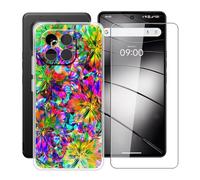 HGJTFANY Phone Case for Gigaset GS6 Pro (6.67") with 1 X Tempered Glass Screen Protector, Ultra-thin Shockproof Cover, Clear (Anti-yellow) Soft TPU Shell for Gigaset GS6 Pro Case - XT117