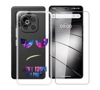 HGJTFANY Phone Case for Gigaset GS6 Pro (6.67") with 1 X Tempered Glass Screen Protector, Ultra-thin Shockproof Cover, Clear (Anti-yellow) Soft TPU Shell for Gigaset GS6 Pro Case - DUO4