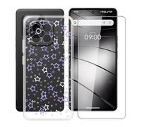 HGJTFANY Phone Case for Gigaset GS6 Pro (6.67") with 1 X Tempered Glass Screen Protector, Ultra-thin Shockproof Cover, Clear (Anti-yellow) Soft TPU Shell for Gigaset GS6 Pro Case - XT35