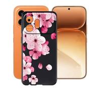 HGJTFANY Phone Case for Honor 600 (6.57"), TPU Shockproof Bumper Case, 360° Drop Protection Shell Ultra-Thin Soft Silicone Cover for Honor 600 - Peach Blossom