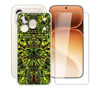 HGJTFANY Phone Case for Honor 600 Pro (6.57") with 1 X Tempered Glass Screen Protector, Ultra-thin Shockproof Cover, Clear (Anti-yellow) Soft TPU Shell for Honor 600 Pro Case - XT119