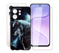 HGJTFANY Phone Case for Honor 600 Smart Screen Protector - WMA16