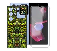 HGJTFANY Phone Case for Oukitel C62 GT (6.88") with [2 x Tempered Glass Protective Film], Black Shockproof Bumper Cover Ultra-thin Soft Silicone Case for Oukitel C62 GT - Green Goblin