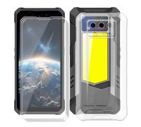 HGJTFANY Phone Case for Oukitel WP100 Plus, + 3 X Tempered Glass, Clear