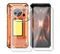 HGJTFANY Phone Case for OUKITEL WP500 5G, + 3 X Tempered Glass, Clear
