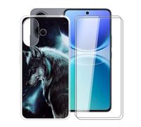 HGJTFANY Phone Case for Vivo V70 Lite, + 2 X Screen Protector, WMA16